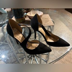 Chinese Laundry stiletto Heels Black Crossover Strap pinup girl shoes never worn